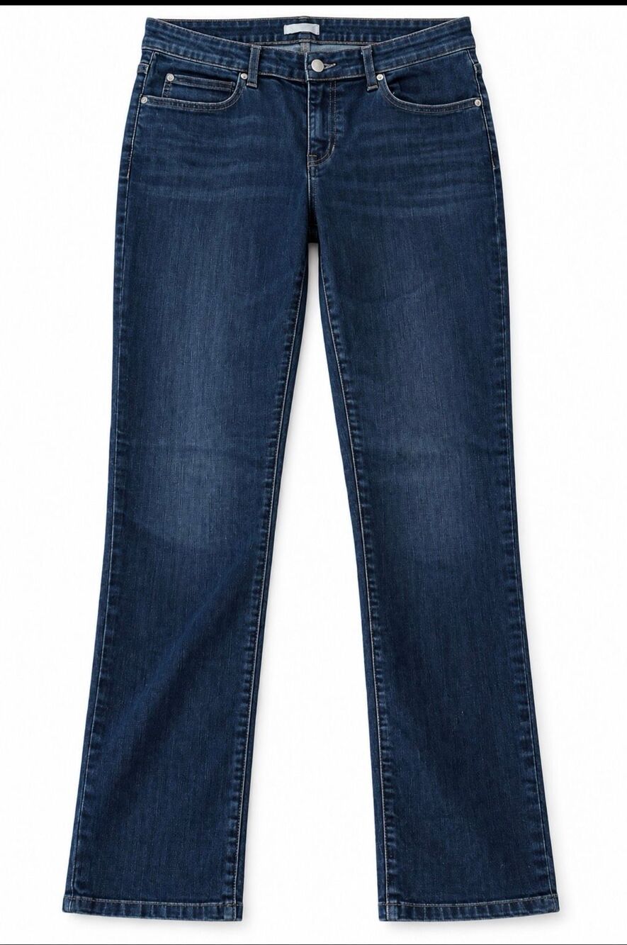 Eileen Fisher Dark Wash Stretch Jeans Straight Leg Women’s Size 10